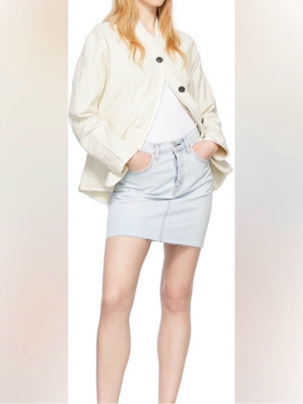 NWOT rag and bone denim mini skirt